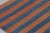 Modern Rug & Kilim’s Indian Dhurrie Runner in Blue and Rust Geometric Stripes For Sale - Image 3 of 9