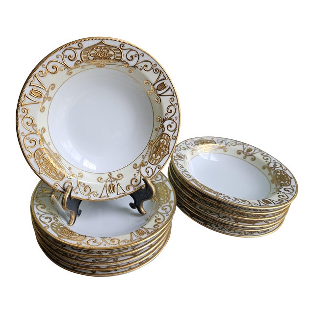 Noritake MidCentury 24k Small Bowls Set of 12 Chairish