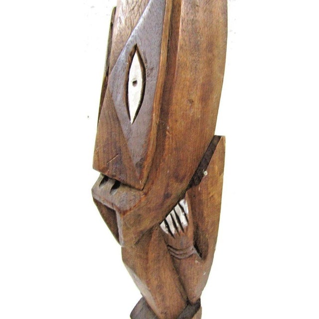 Antique West African Voodou Folk Art Hand-Carved Wooden Papa Legba Sculpture For Sale - Image 14 of 15