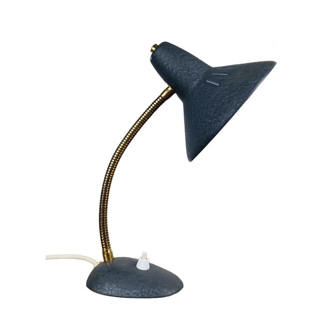 Vintage Desk Lamp in Black by Egon Hillebrand for Hillebrand Lighting, 1960s For Sale - Image 9 of 9