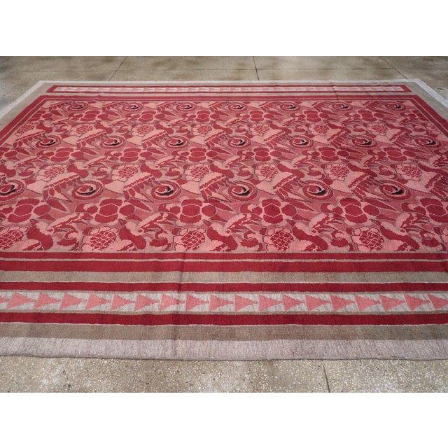 Galerie Shabab Collection Mid-20th Century Belgian Art Deco Room Size Carpet For Sale - Image 4 of 8