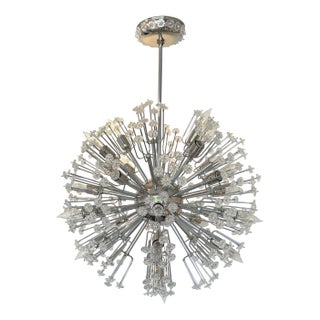 Myran Allan Luxury Lighting Mid-Century Modern Style Chrome Plated Sputnik Chandelier For Sale