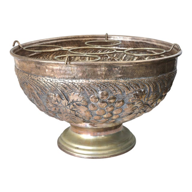 Extra Large Vintage Silverplate Multi-Bottle Champagne & Wine Cooler For Sale