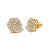 Imbued with the luminous charm of a blossoming garden, this pair of stud earrings transforms the classic allure of 14K...