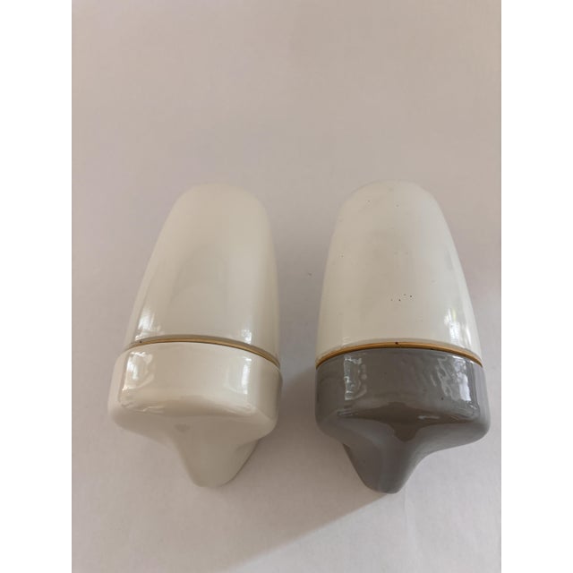 Mid-Century Modern Light Blue Ceramic Model 6077 Sconces by Wilhelm Wagenfeld for Lindner, 1950s, Set of 2 For Sale - Image 3 of 16
