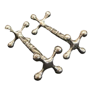 Mid 20th Century Pair of Silver British Knife Rests