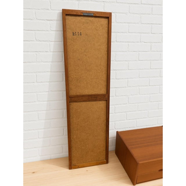Bench and Mirror in Teak by Kai Kristiansen for Aksel Kjersgaard, 1960s, Set of 3 For Sale - Image 6 of 14