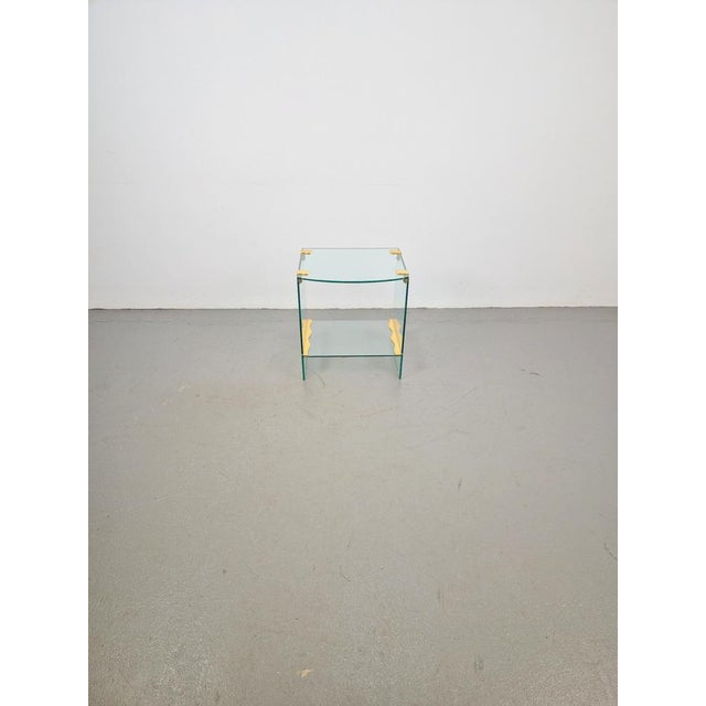 1970s Vintage Regency Brass & Glass Side Table, 1970s For Sale - Image 5 of 13