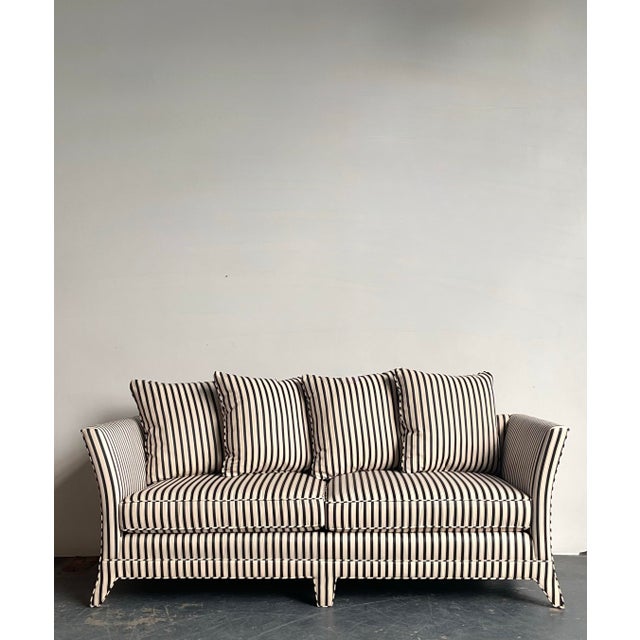 Vintage Boho Striped Sofa For Sale - Image 9 of 12