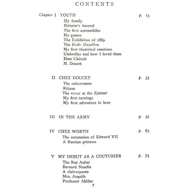 Traditional 'King of Fashion: The Autobiography of Paul Poiret" 1931 Poiret, Paul For Sale - Image 3 of 12