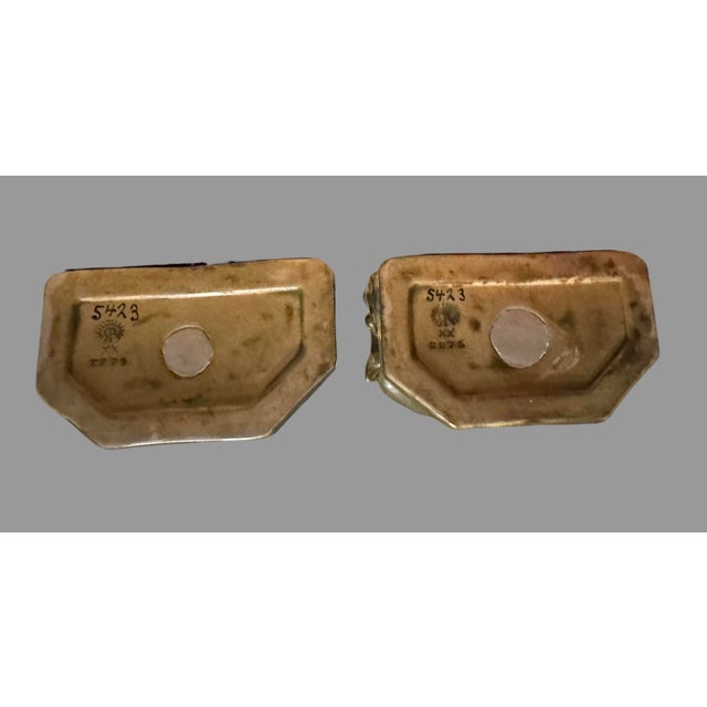 1920s Pair of 1920 Rookwood Art Pottery Figural Raven Rook Bird Bookends 2275 For Sale - Image 5 of 10