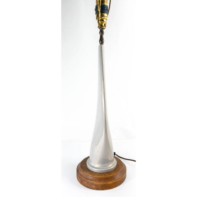 Gray Mid Century Modern Decorative Propeller Form Table Lamp For Sale - Image 8 of 10