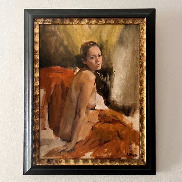 Vintage Soviet-Era Portrait of a Lady “Tanya” by A. Zuyev, Made in 1981 For Sale - Image 9 of 12