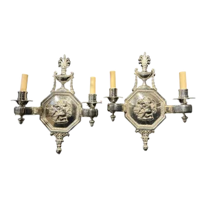 1900 Neoclassical Caldwell Sconces - a Pair
