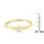 14K Yellow Gold Plated .925 Sterling Silver Miracle Set Diamond Ring (1/20 Cttw, J-K Color, I1-I2 Clarity) - Size 7 For Sale In New York - Image 6 of 6