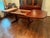 Wood Late 20th Century Mid Century Modern Rosewood Trestle Base Dining Table With 2 Leaves. For Sale - Image 7 of 7