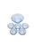 Art Deco Uranium Dessert Service from Niemen Glassworks, Poland, 1930s, Set of 6 For Sale - Image 9 of 9