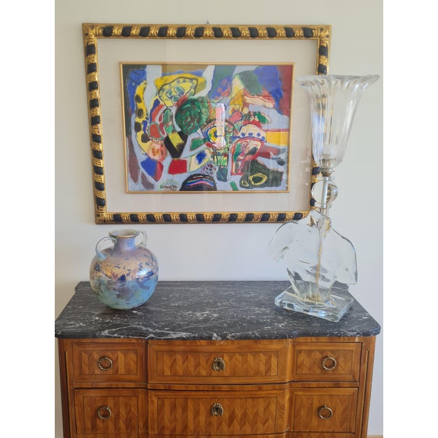 Vintage Murano Art Glass Table Lamp Sculptural Male Torso, Italy, 1960s, Set of 2 For Sale - Image 3 of 5