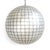 Stunning contemporary globe lantern made from delicate capiz shell square pattern bonded together with pewter finish...