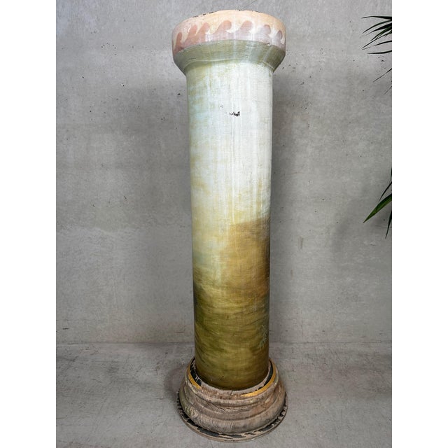 Vintage French Column in Stoneware, 1960s For Sale - Image 3 of 13