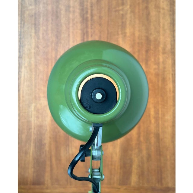 Mid-Century Modern Swedish Olive Green Desk Table Lamp from Ledu, 1960s For Sale - Image 6 of 18