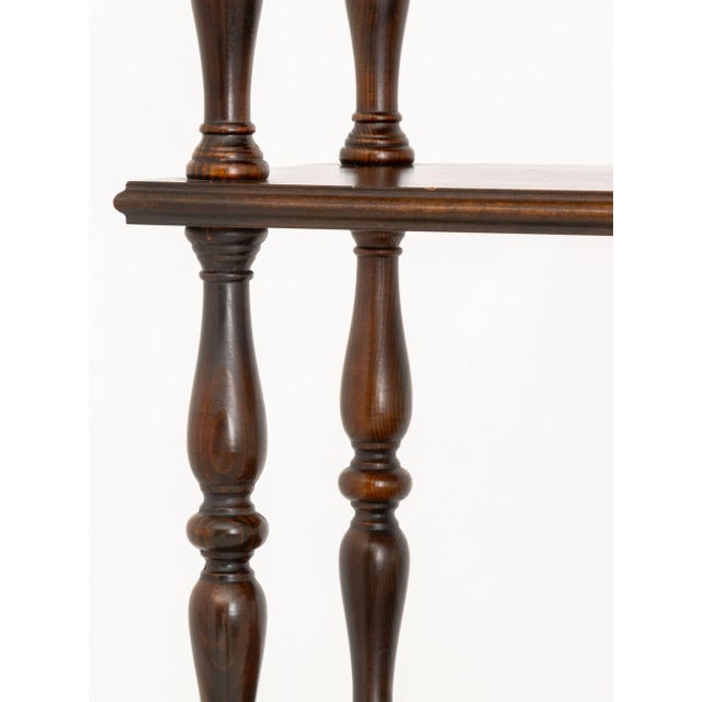 Late 20th Century Baroque Style Five-Tier Walnut Etagere For Sale - Image 5 of 7
