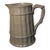 Mid 19th Century English Staffordshire Pale Green Drabware Bamboo/Rope Relief Motif Pitcher For Sale