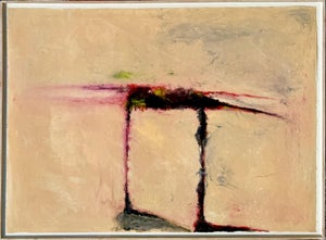 Tom Lieber, Large Abstract Expressionist Color Monotype Oil Painting Tom Lieber Mixed Media, 1987
