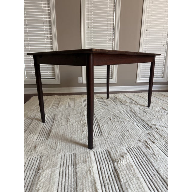 Wood Mid 20th Century Modern Rosewood Extendable Dining Table For Sale - Image 7 of 12