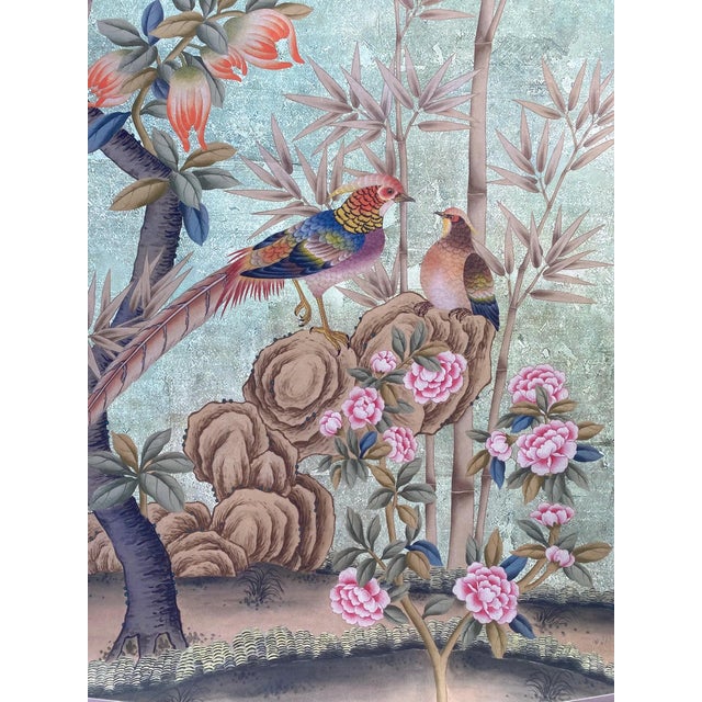 Wall artwork material: Tea Wallpaper Wallpaper handicraft: Digital printed patterns and handmounted it on Tea Wallpaper...