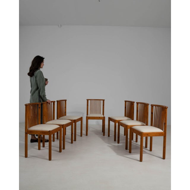 19th Century 19th Century France Modern Cream Wood Dining Chair For Sale - Image 5 of 11