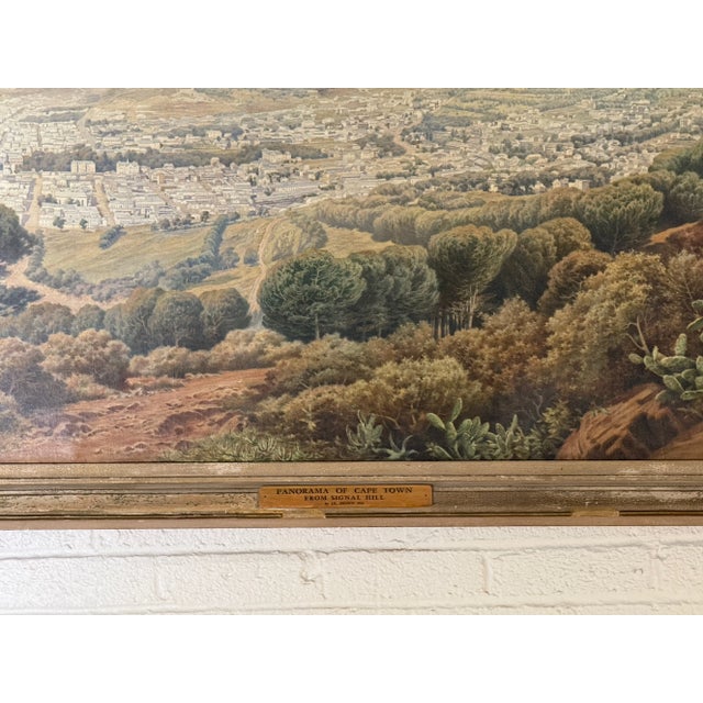 John Roland Brown, Panorama of Cape Town From Signal Hill, Circa 1910 For Sale - Image 4 of 11