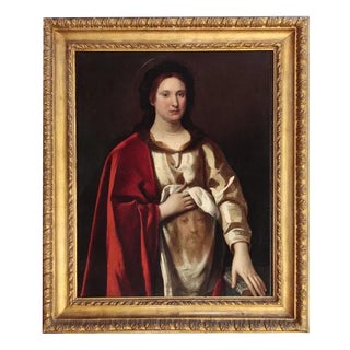 Antiveduto Gramatica, Veronica, 17th Century, Oil on Canvas For Sale