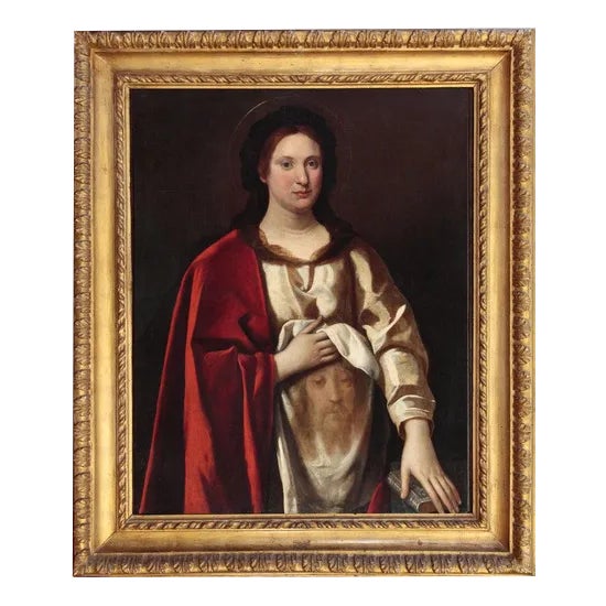 Antiveduto Gramatica, Veronica, 17th Century, Oil on Canvas For Sale