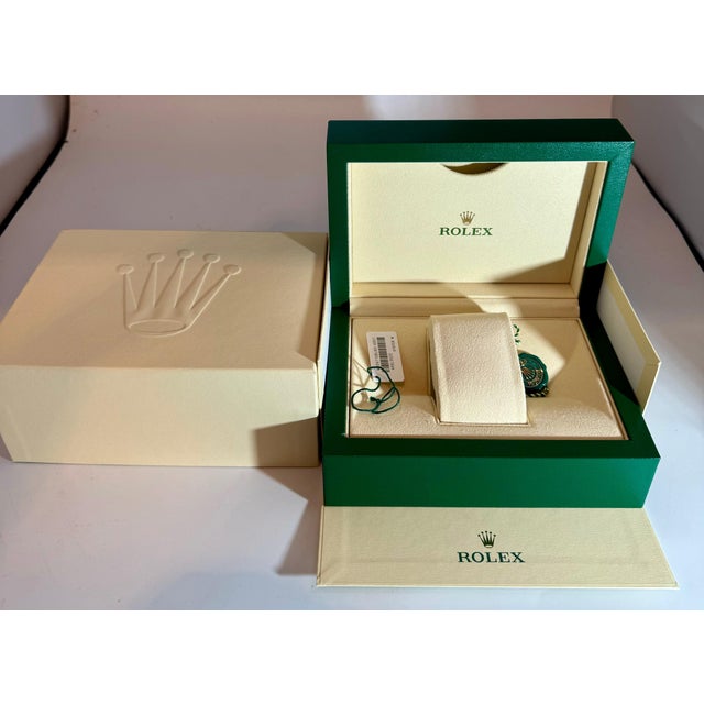 Rolex Watch Box, New Creme Empty Acs. Oyster L Perpetual Sky Dweller Brand New For Sale - Image 12 of 18