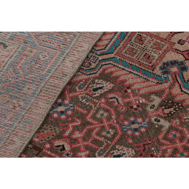Textile Vintage Persian Runner With Red, Beige-Brown Patterns by Rug & Kilim For Sale - Image 7 of 7
