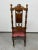 Wood Antique Desk Chair, 1800s For Sale - Image 7 of 8