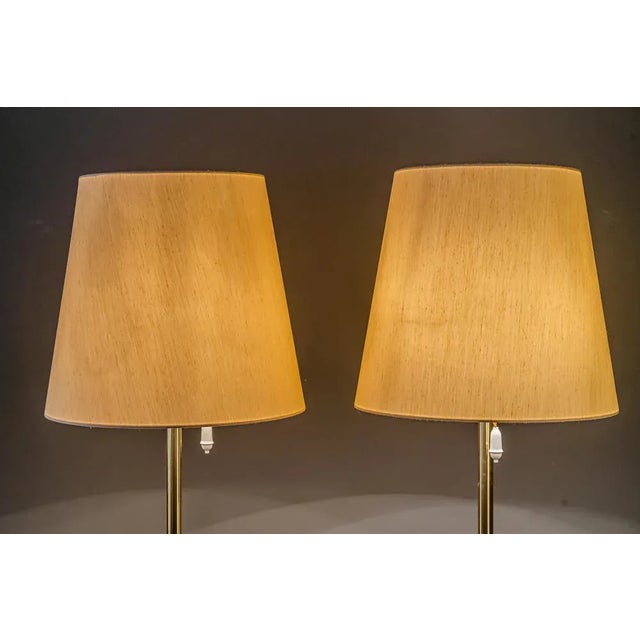 Large Model 2035 Helios Floor Lamps in Brass by J. T. Kalmar, 1960s, Set of 2 For Sale - Image 9 of 16