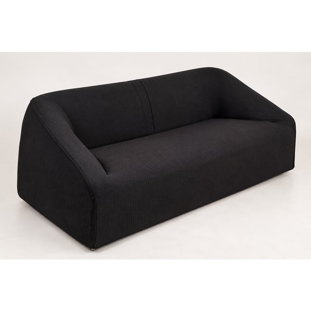 Black Siviglia Sofa by Kazuhide Takahama for Cassina, 1970s For Sale - Image 8 of 8