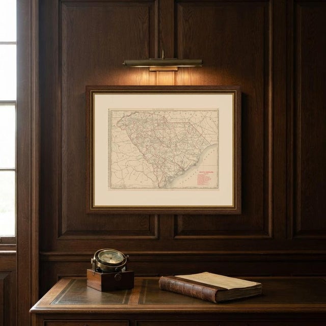 Antique Map of South Carolina The Palmetto State by Ran McNally, 1899 For Sale - Image 10 of 12