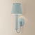 Traditional Mitzi Yara 6.5 in. 1 Light Wall Sconce in Soft Bisque and Dusk Blue Finish For Sale - Image 3 of 7