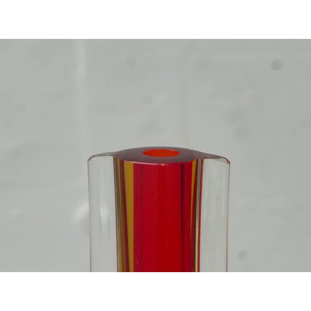 Glass Sommerso Murano Glass Vase by Flavio Poli for Seguso Vetri d'Arte, 1950s For Sale - Image 7 of 12