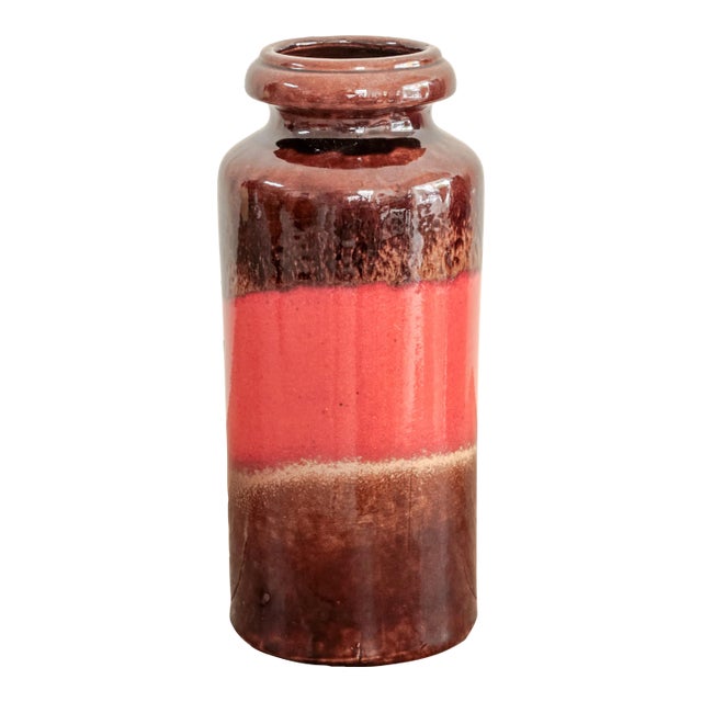 1970s West German Pottery Vase For Sale