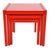 Red Lacquered Wood Nesting Tables, Set of 3 For Sale - Image 4 of 6