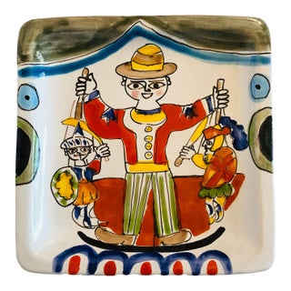 Giovanni De Simone Square Puppeteer Plate For Sale
