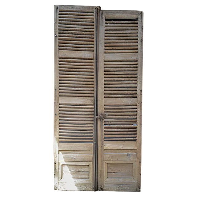 French Oak Chateau Doors, Set of 2 For Sale
