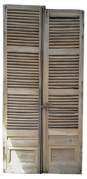 French Oak Chateau Doors, Set of 2