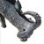 1950s Large Jeweled Burmese Bronze Chinthe Guardian Lion Foo Dogs, 2 Pieces For Sale - Image 4 of 17