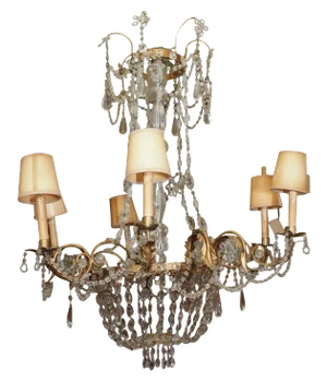 19th Century French Crystal Chandelier