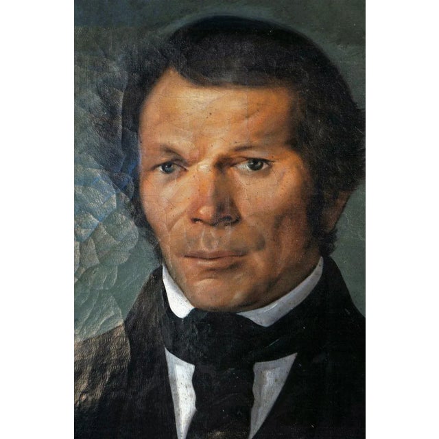 1950s Portrait, 18th Century, Oil on Canvas For Sale - Image 5 of 5